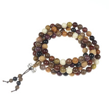 Natural Sandalwood Bracelets 8mm 108pcs Multilayer Buddha Prayer Beads Handmade  - £10.31 GBP