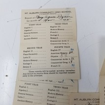 1925 Mt. Auburn Community High School Report Cards Set of 4 Illinois Mar... - $18.95