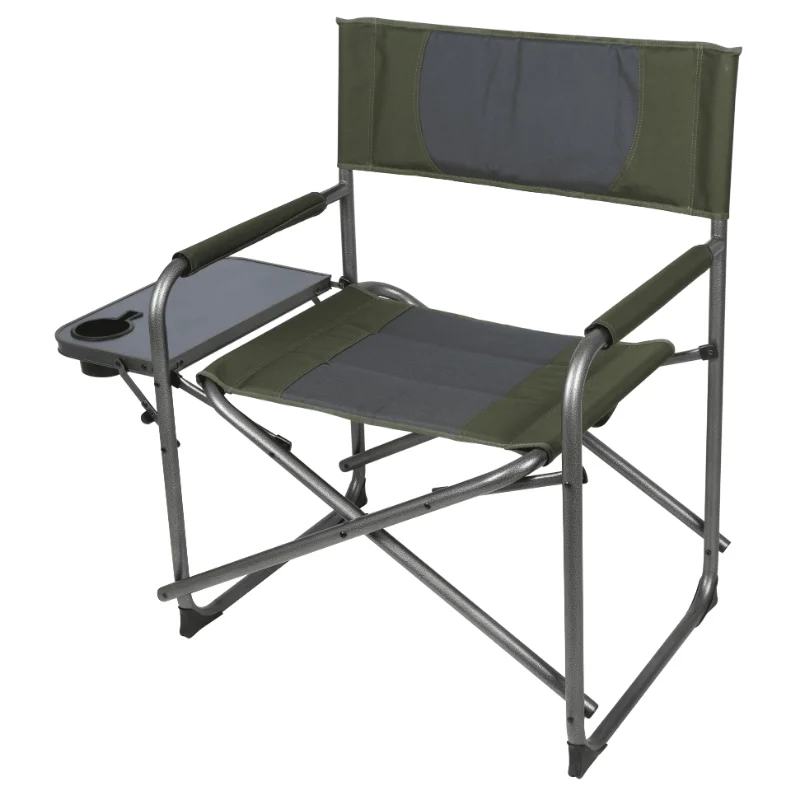 Ozark Trail Oversized Director Chair with Side Table for Outdoor, Green Fabric - £57.79 GBP