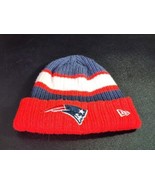 New England Patriots NFL New Era Beanie Knit Hat Red White Blue Winter F... - £11.21 GBP