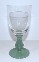 Signed Villeroy &amp; Boch Glass Isabelle Jade Green 6 3/8&quot; Claret Wine Glass - £33.29 GBP