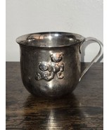 Godinger Vintage Silver Plate Baby Cup With Teddy Bears - $19.80