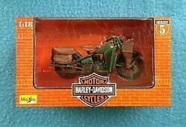 1998 Harley-Davidson 1:18 Series 5 1942 WLA Flat Head Motorcycle - $17.33