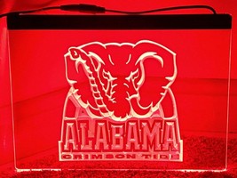 Alabama Crimson Tide LED Neon Sign home decor craft display glowing  - £20.53 GBP+