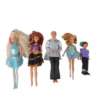 Set of 5 Vintage 1990s &amp; Y2K Barbie Ken Todd Hadley Mattel Fashion Dolls - $33.87