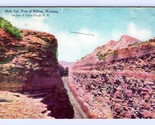 Shale Cut Union Pacific Railroad Wilkins Wyoming WY UNP DB Postcard M15 - $2.92