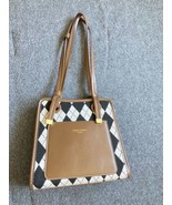 Handbag Lady shoulder Bag Rhombus grid PU Leather brown Messenger Bag - £22.82 GBP