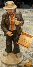 Boxed Emmett Kelly Jr Flambro Figurine "In The Spotlight" - Approx 8" No Broom - $12.95