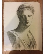 Antique Fine Quality Pencil Drawing by Listed Artist Julie H Stursberg 1... - $495.00