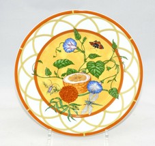 Hermes La Siesta Dessert Plate 8.75&quot; porcelain 22.5 cm flower 022 - £186.43 GBP