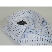 Men Shirt Hankie By CASILA Turkey Cotton Blend 501920-07 Royal Blue Polka Dots image 2