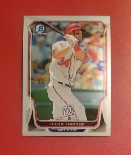 Primary image for 2014 Bowman Chrome Bryce Harper #175 Washington Nationals FREE SHIPPING