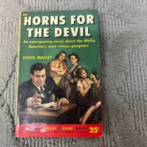 Horns For The Devil Mystery Paperback Book by Louis Malley Pocket Books 1952 - £9.74 GBP