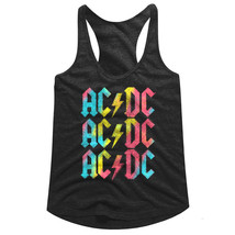 ACDC Rainbow Logo Womens Tank Top Album Cover Rock Band Concert Racerback - £19.79 GBP+