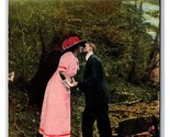 Bamforth Romance Couple Kissing Why Not You? 1911 DB Postcard U8 - $4.90