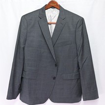 NEW Indochino Bespoke 46R Gray Plaid 2 Btn Mens Blazer Sport Coat Suit J... - £67.15 GBP