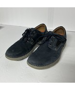 Clarks Mens 11 Unstructured Blue Suede Shoes Casual Comfort - $425.49 MXN