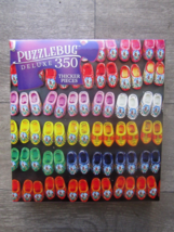 Puzzlebug Deluxe Thicker 350 Pcs Puzzle Wooden Clogs Netherland 20" X 12" Age 9+ - £7.75 GBP