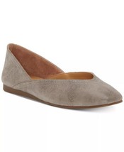 Lucky Brand Women Ballet Flats Alba Titanium Hard Rock Suede - £27.09 GBP