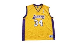 Vintage Shaq O'Neal Mens Size 48 Champion Los Angeles Lakers NBA Jersey #34 EUC - $74.10