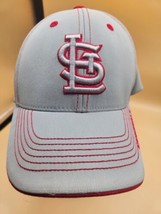 St Louis Cardinals Hat men&#39;s stl fan favorite mlb baseball adjustable grey red - £10.27 GBP