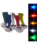 50Pcs Mixed Colour 5Mm Leds Pre Wired Light 12V 20Cm Bulb - $13.21