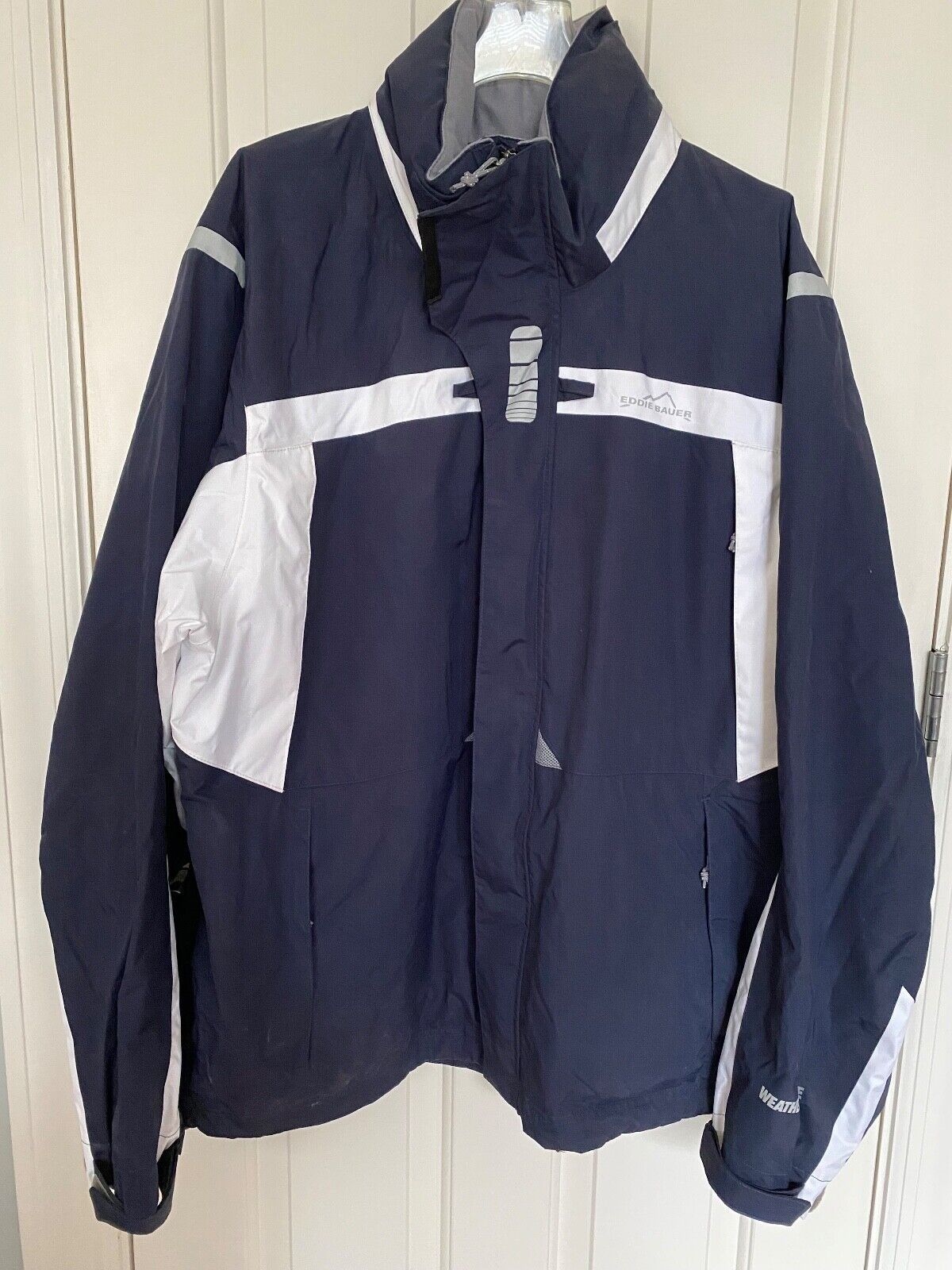 Primary image for Eddie Bauer Weatheredge Nautical Jacket Men’s Size XL Navy NOS