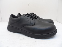 Dakota Men&#39;s Lace-Up Aluminum Toe Sport Oxford Shoe 3200 Black Leather Size 9.5M - £25.83 GBP