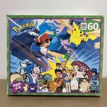 Pokemon Gotta Catch Them All! 60pc Puzzle by Milton Bradley 1999 COMPLET... - $7.43
