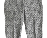 NWT Talbots Blue and White Shell Print Flat Front Slim Crop Pants Size 22W - £44.84 GBP