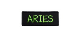 Aries Zodiac Embroidered Iron On Patch 4&quot; x 1.625&quot; Choose Iron On or Hook &amp; Loop - $5.37