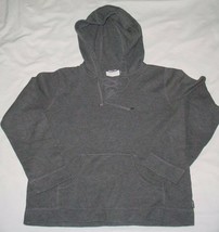 LIZ CLAIBORNE  gray  STRETCH pullover  Hoodie size M EUC - $4.99