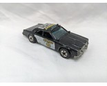 Vintage 1977 Hot Wheels Black Sheriff 701 Toy Car 3&quot; - £7.75 GBP