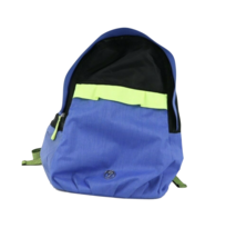 Ivivva by Lululemon School Hiking Backpack Book Bag Day Bag Chambray Blue Neon - $32.62