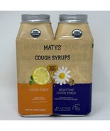 Matys Organic Cough Syrup Daytime &amp; Nightime Adult Honey Camomile Exp 6/... - £13.53 GBP