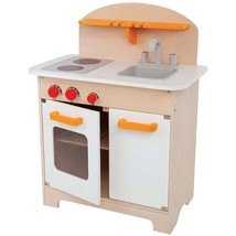 Hape Gourmet Kitchen Kid&#39;s Wooden Play Kitchen in Orange - £92.97 GBP
