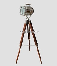 Marine Floor Lamp Tripod Nautical LED Spotlight Home & Office Decor By Nauticalm - $127.71