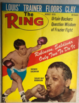 THE RING  vintage boxing magazine August 1970 Sugar Ray Robinson cover - $16.82