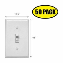50 Pack - 4.5&quot; X 2.75&quot; Fake Light Switch Sticker Decal Humor Funny Gift VG0040 - £31.97 GBP
