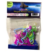 Alien Shaped Rubber Bands - 5 Packets per order (12 pcs per Packet) - $13.91 CAD