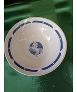 Vtg Replacement Tienshan Stoneware Blue Unicorn Fantasy Bowl 7.0&quot; - $13.56 CAD