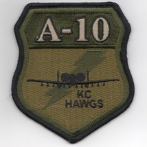 4&quot; USAF AIR FORCE A-10 303FS KC HAWGS CREST SUBDUED EMBROIDERED JACKET P... - $34.99