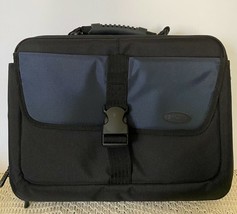 Targus Laptop Messenger Bag, Black and Dark Blue Accents (14/P108) - £11.55 GBP