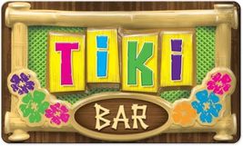 Beistle Large Plastic 3-D Tiki Bar Sign 12.5&quot; x 17&quot; Decoration - $6.90
