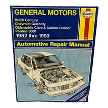 Haynes 1982-1993 GM Century Celebrity Ciara Cutlass 6000 Repair Manual 829 - £8.17 GBP