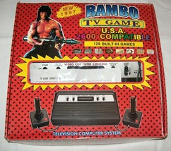 NEW NIB Rambo TV Games Atari 2600 Clone legendary game console 128 Games... - £124.45 GBP
