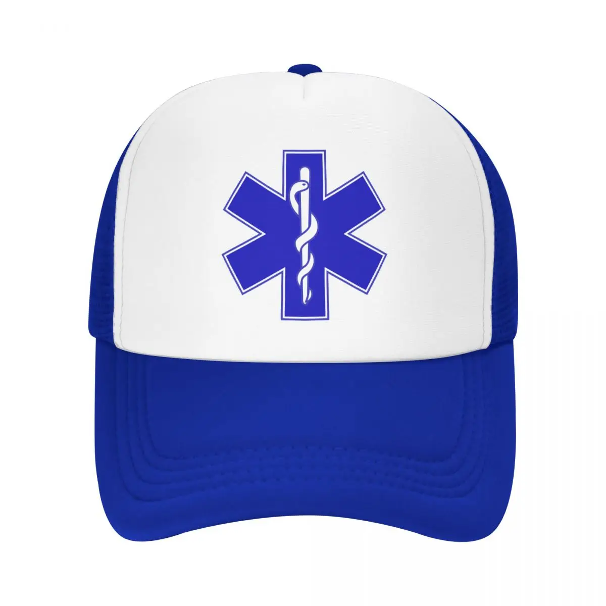 Emt Star Of Life Baseball Cap Paramedic Logo Trucker Hat Snapback Caps - $15.88