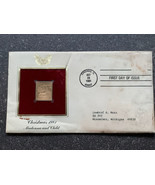 1981 Christmas Madonna And Baby Golden First Day Issue Stamp USA - $30.22 CAD