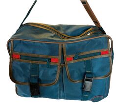 Vintage Verdi Travel Bag Green 11&quot; x 15&quot; x 6&quot; - €29,67 EUR