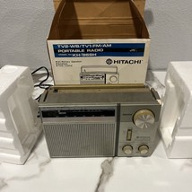 Vintage Hitachi Portable Radio Model No. KH-969H TV1/TV2/WB/FM/AM Corded... - €20,14 EUR